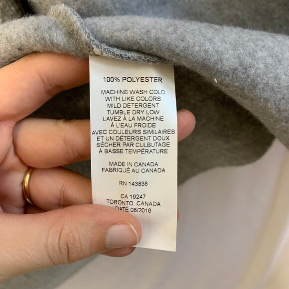 A Ruby Quintessentials Manteau Kimono Polar Fleece Coat NWT Sz 2 Gray (No belt) - Picture 5 of 6